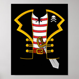 Poster Festa de Costume Pirata Halloween