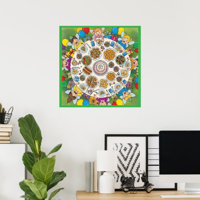 Poster Festa de Fada Fora para Crianças (Escritório em casa)