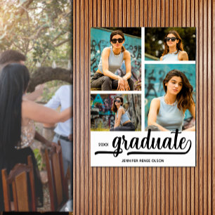 Poster Festa de formatura de 4 Fotografias Modernas