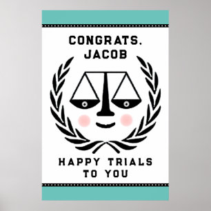 Poster festa de formatura de Direito