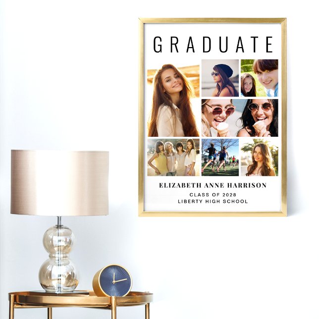 Poster Festa de formatura de Fotografias Moderno 7 Bem-vi (Criador carregado)