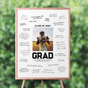 Poster Festa de formatura uma foto assinatura de graduaçã