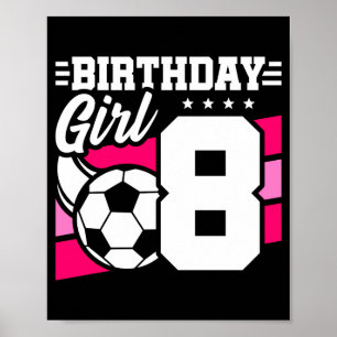 Poster Festa de Futebol de 8 Anos de Idade 8º Aniversário