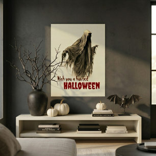 Poster Festa de Halloween Assombrada e Engraçado