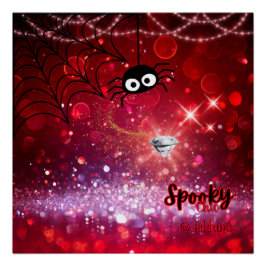 Pôster Festa de Halloween Chic Spooky