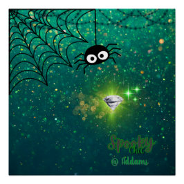 Pôster Festa de Halloween Chic Spooky