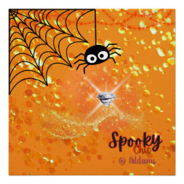Pôster Festa de Halloween Chic Spooky