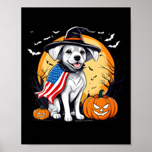Poster Festa de Halloween para mulheres cachorrinho