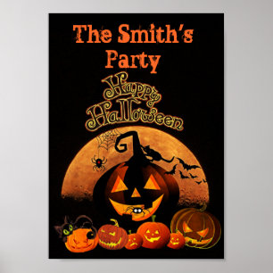 Poster Festa de Halloween (Personalize!)