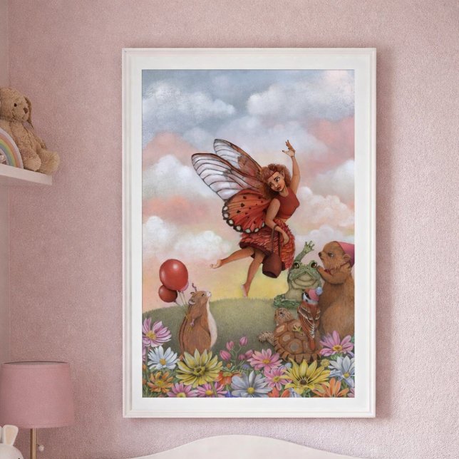 Poster Festa de Jardim da Fada das Flores e Criaturas da  (Criador carregado)