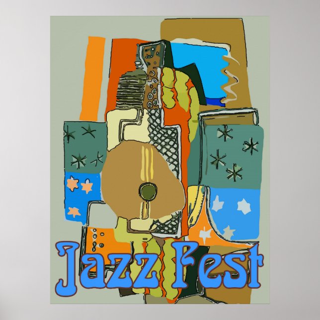 Poster Festa de Jazz, Abstrato (Frente)