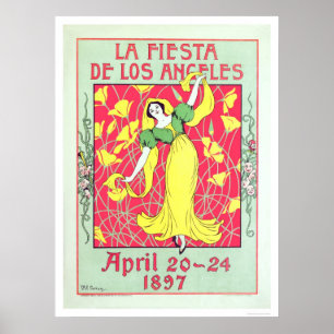 Pôster Festa de Los Angeles 1897 do La