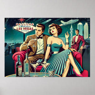 Poster Festa de Martini da Era Espacial de Las Vegas