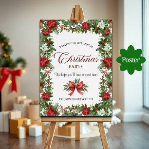 Poster Festa de Natal Anual dos Funcionários Corporativos