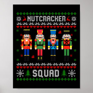 Poster Festa de Natal de Dança de Balé de Esquadrão Nutcr