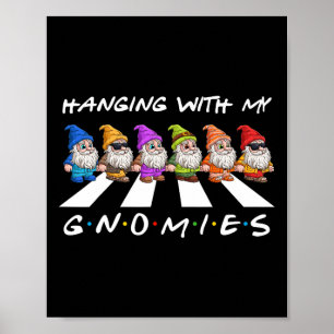 Poster Festa De Natal Divertida Com Os Meus Gnomos Para