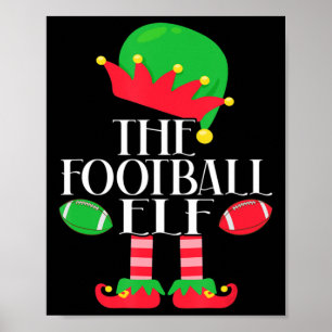 Poster Festa de Natal do Elf de Futebol, Pajama,