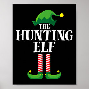 Poster Festa de Natal do Elf Matching Family Group