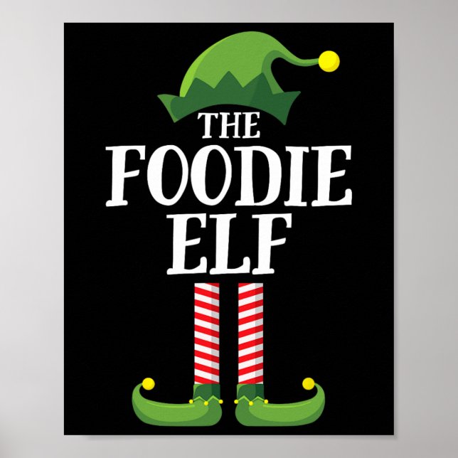 Poster Festa de Natal do Grupo Familiar Foodie Elf Match  (Frente)