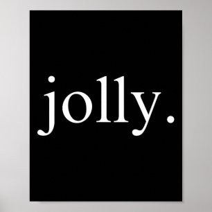 Poster Festa de Natal Engraçado Minimalista Sim