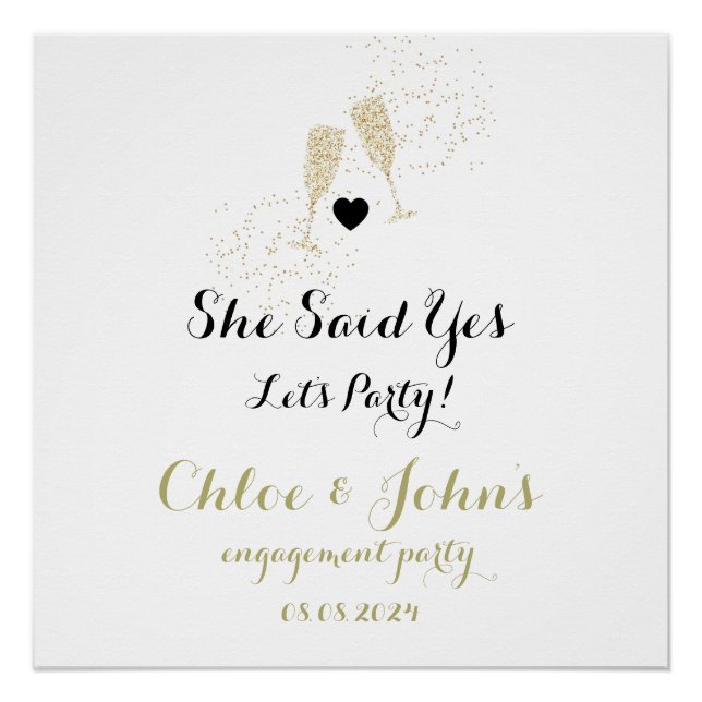 Pôster festa de noivado sinal de boas-vindas, boho sinal  (Frente)