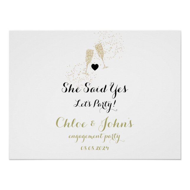 Pôster festa de noivado sinal de boas-vindas, boho sinal  (Frente)