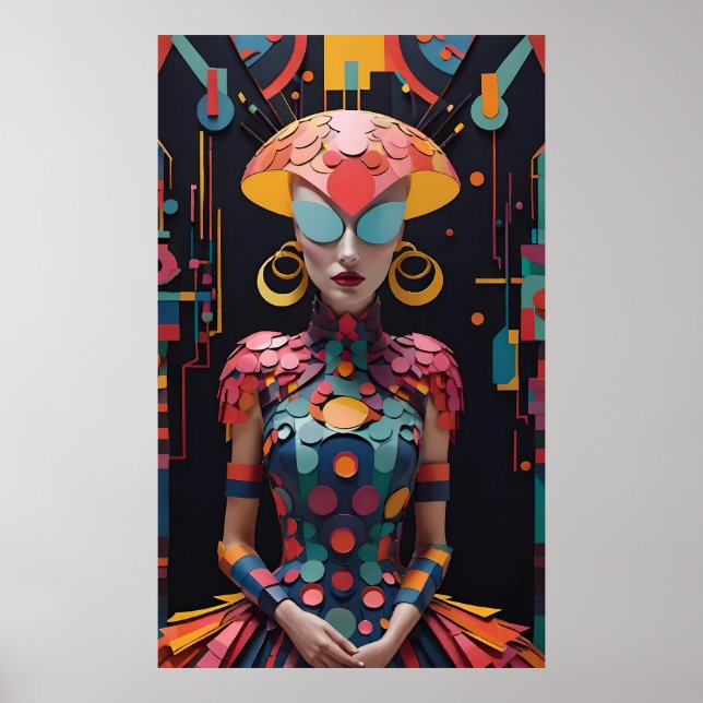 Poster Festa de Nova Tarde de de Alice - Ken Gage Art (Frente)