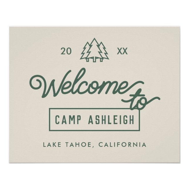 Pôster Festa de solteira Adventure Camp (Frente)