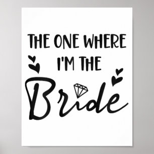 Poster Festa de solteira Bridal, onde eu sou o Br