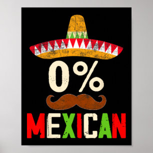 Poster Festa Divertida Cinco De Mayo 0 Porcento 0% Mulher