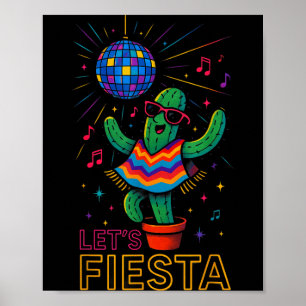 Poster Festa engraçada de cacto mexicano cinco de maio va