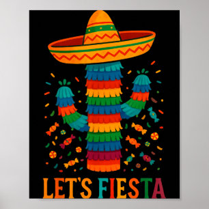 Poster Festa engraçada do cacto mexicano cinco de maio le