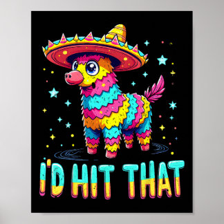 Poster Festa engraçada do Partido Mexicano Cinco de Mayo