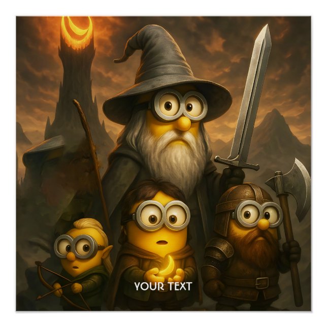 Pôster Festa Fantasy Cute Bananas Brave (Frente)