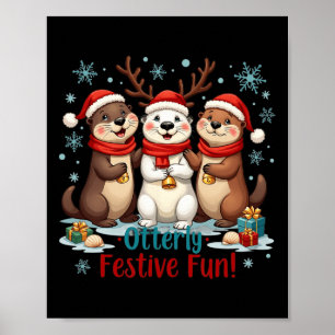 Poster Festa Festiva Festa de Natal Animais-Mortos