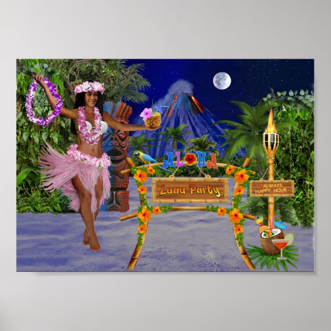 PÔSTER FESTA LUAU (Frente)