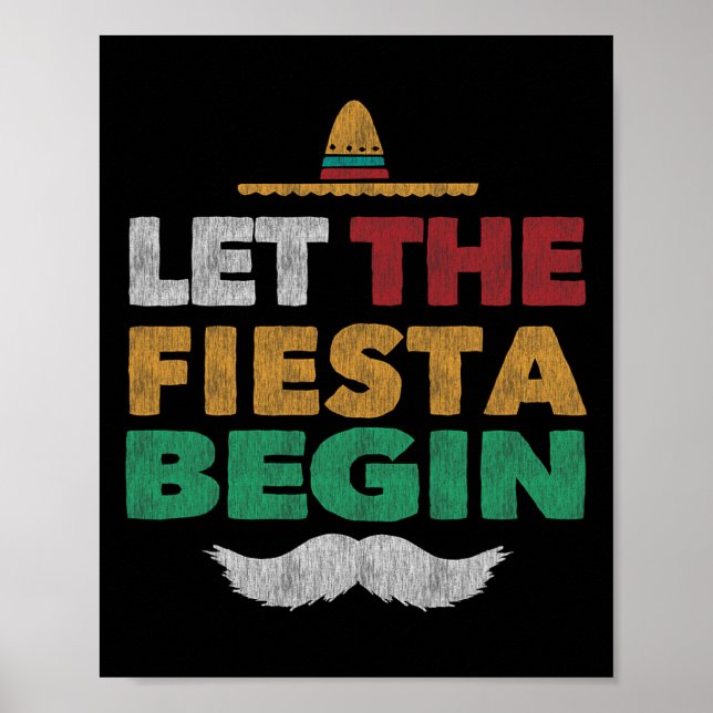 Poster Festa Mexicana Divertida Cinco De Mayo  (Frente)