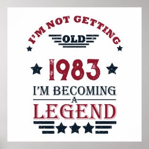 Poster Festa personalizada de aniversário de 40 anos de q