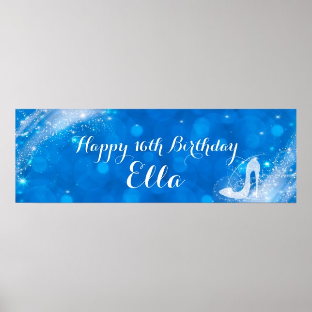 Poster Festa Personalizada de Cinderella Heel Cinderela A (Frente)