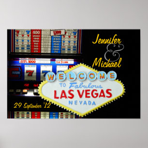 Pôster Festa Personalizada de Las Vegas está aqui