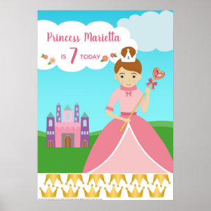 Poster Festa Princesa Pin Jogo Da Cauda