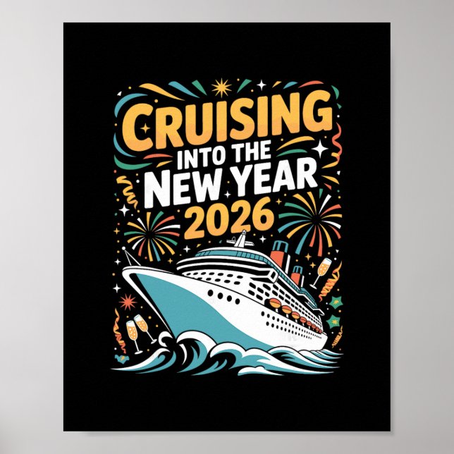Poster Festas de Réveillon de 2026: Itens para Festa de A (Frente)