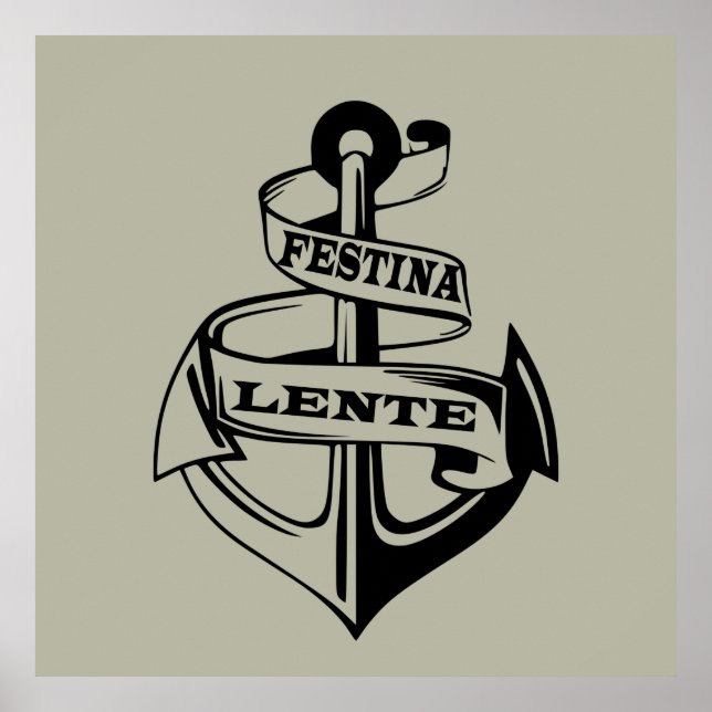 Poster festina lente (Frente)