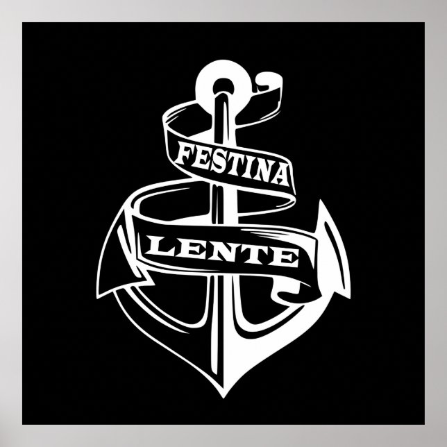 Poster Festina lente (Frente)