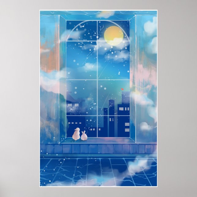 Poster Festival da Lua de outono do médio (Frente)