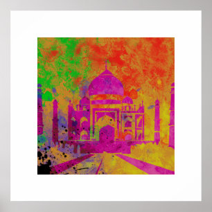 POSTER FESTIVAL DAS CORES HOLI NO TAJ