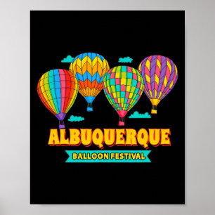 Poster Festival de Balão de Albuquerque Novo México Fiest
