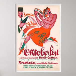 Poster Festival de Cerveja Oktoberfest Volksfest Munique 