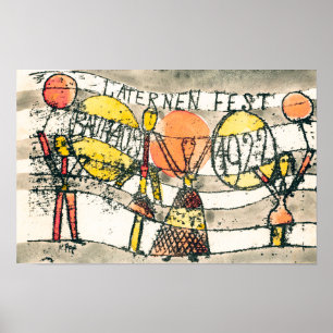 Poster Festival de Lanternas Bauhaus   Paul Klee  