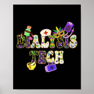 Poster Festival Mardi Gras Day Dialisia Tech New Orleans